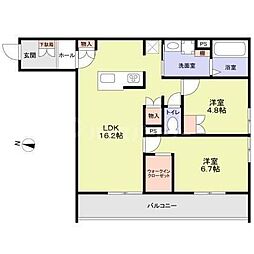 Cerisier(スリジェ) 2LDKの間取図画像