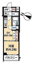 ARCOBALENO HASUNE I 1DKの間取図画像