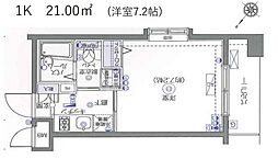 フェニックス池袋参番館 1Kの間取図画像