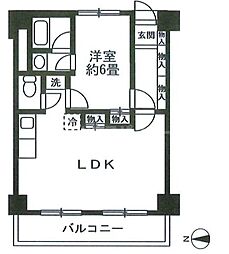要町ハイム 1LDKの間取図画像