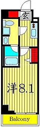 ベルシード池袋本町 1Kの間取図画像