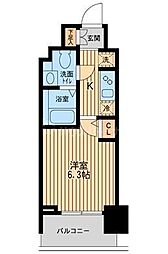 KDXレジデンス板橋本町 1Kの間取図画像