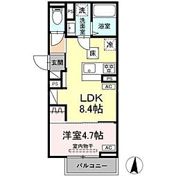 セレスティア小茂根 1LDKの間取図画像