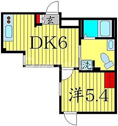 Fika池袋 1DKの間取図画像