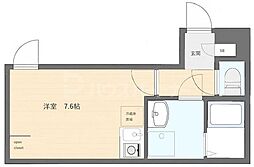フラシア板橋本町 1Kの間取図画像