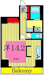 アクティ上池袋 ワンルームの間取図画像