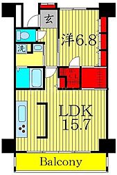 アクティ上池袋 1LDKの間取図画像