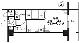 パルメゾン見次公園 1Kの間取図画像