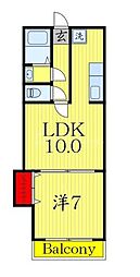 ウインベル巣鴨 1LDKの間取図画像