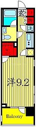 カスタリア大塚 ワンルームの間取図画像