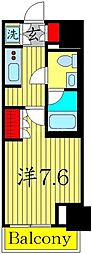 ラティエラ板橋 1Kの間取図画像