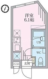RAMli板橋本町 ワンルームの間取図画像