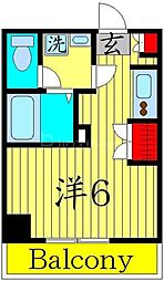 ラクラス池袋 ワンルームの間取図画像