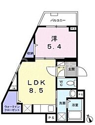 グランツ 1LDKの間取図画像