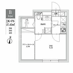 LEGALAND+江古田 1SKの間取図画像