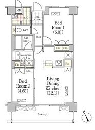 JPnoie練馬旭丘 2LDKの間取図画像