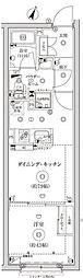 豊島区目白4丁目マンション 1DKの間取図画像