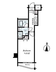 MAKESDESIGN板橋本町2 1Kの間取図画像