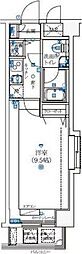 ザ・グランデレガーロ 1Kの間取図画像