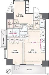 ラシュレ池袋椎名町 2LDKの間取図画像
