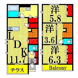 Fleur T 3LDKの間取図画像