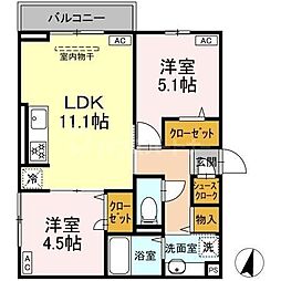 グレイス練馬春日 2LDKの間取図画像