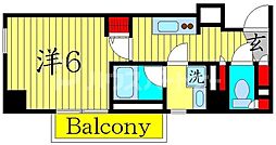 グランドコンシェルジュ上池袋 1Kの間取図画像