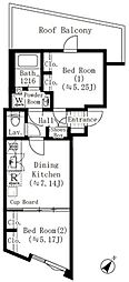 EDIT西池袋 2DKの間取図画像