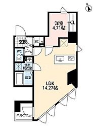 アーテルステラ巣鴨 1LDKの間取図画像