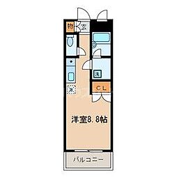 E-FLAT ワンルームの間取図画像
