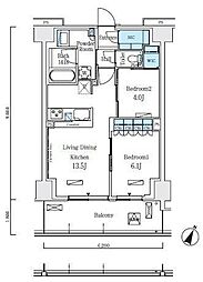 間取図画像 2LDK