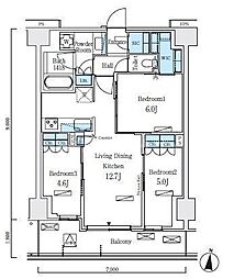 間取図画像 3LDK