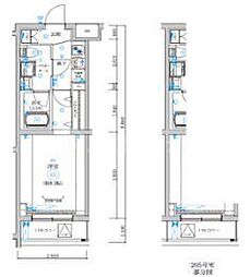 REGOLITH板橋本町 5階1Kの間取り