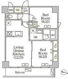間取図画像 2LDK