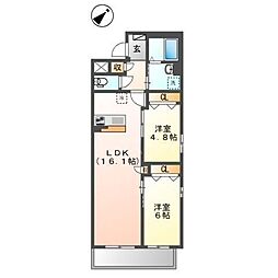 間取図画像 2LDK