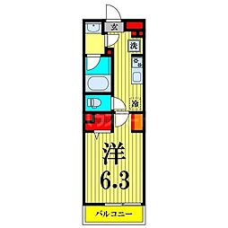 JR山手線 田端駅 徒歩13分の賃貸マンション 1階1Kの間取り