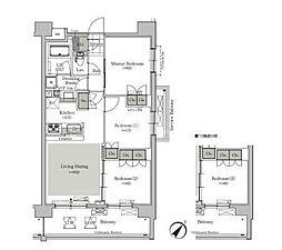 ParkCube西ヶ原STAGE 3LDKの間取図画像