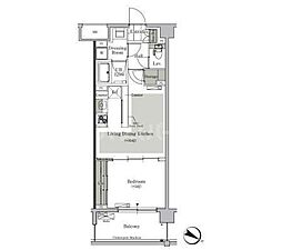 ParkCube西ヶ原STAGE 1LDKの間取図画像