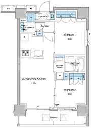 ルフォンプログレ志村坂上 2LDKの間取図画像