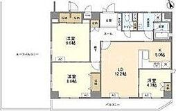 コンフォート山嘉 3LDKの間取図画像