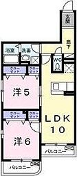ディラヴェール光が丘 2LDKの間取図画像