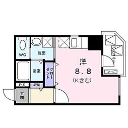 プリムローズ赤羽 ワンルームの間取図画像