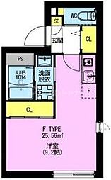 ADORE URBAN北赤羽 ワンルームの間取図画像