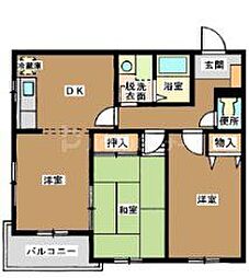 メゾンドマロン 3DKの間取図画像