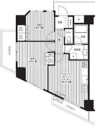 王子神谷パークサイドハイツ 2LDKの間取図画像