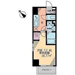 CRECIA 1Kの間取図画像
