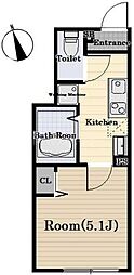 The Residence Nerima 1Kの間取図画像