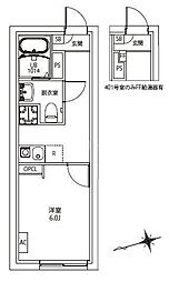 CITY WALK 志村三丁目 1Kの間取図画像