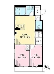 クラルテときわ台 2LDKの間取図画像