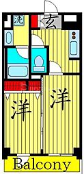 グリーンフィールド小竹向原 2Kの間取図画像